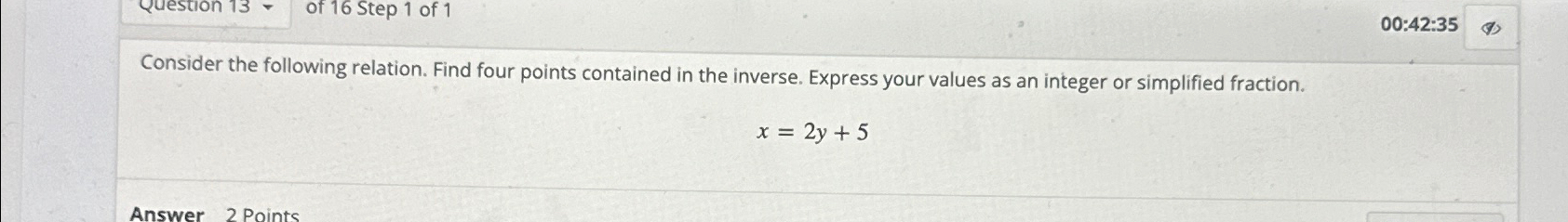 Solved Consider the following relation. Find four points | Chegg.com