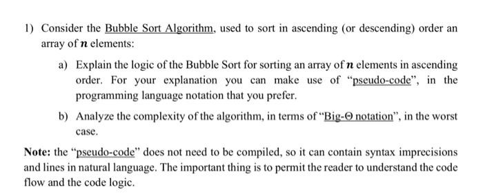 Bubble Sort - Fully Understood (Explained with Pseudocode)