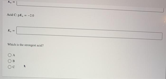 Solved What is the K, value for each of the compounds? | Chegg.com