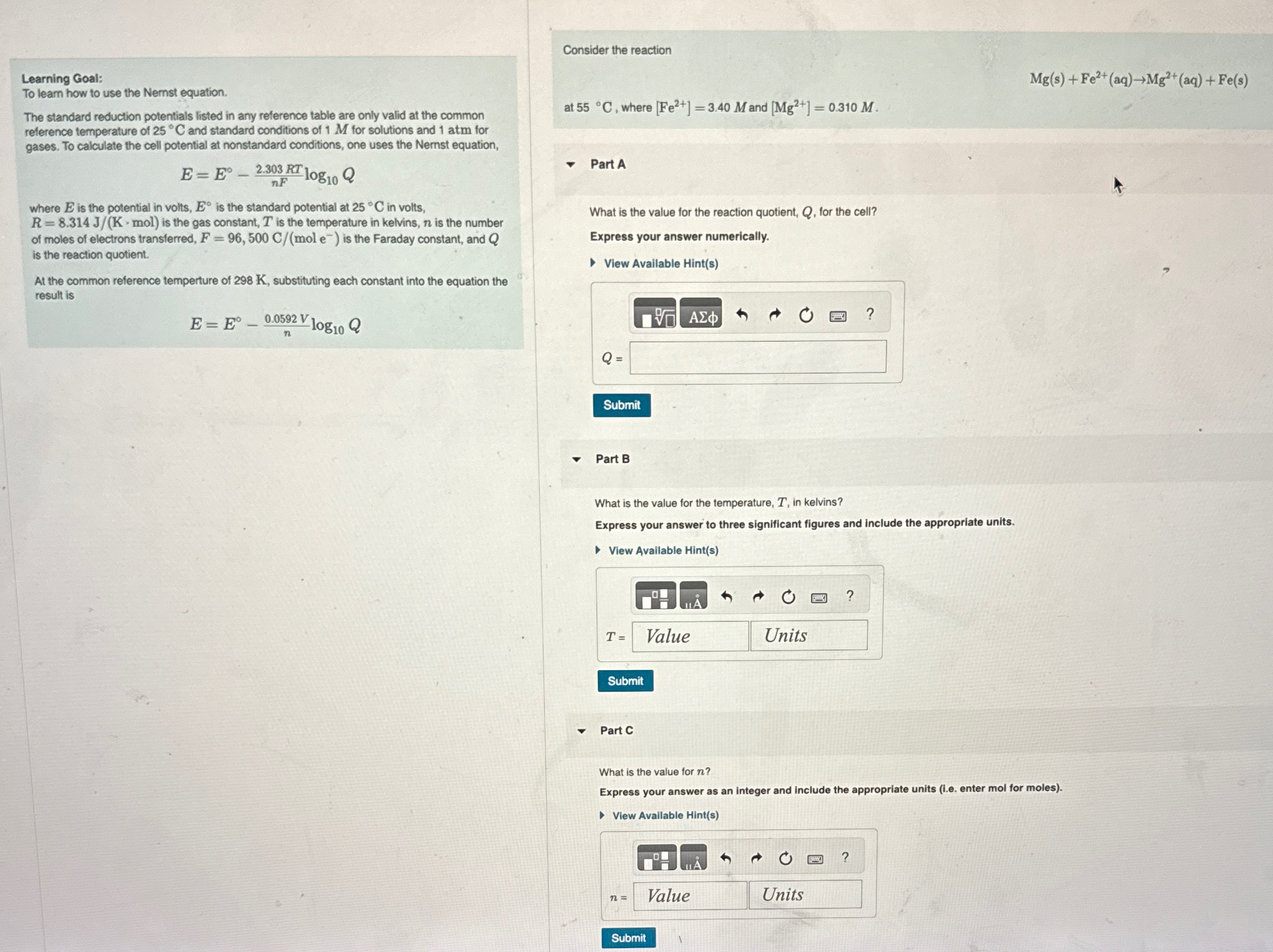 Solved Consider the reactionLearning Goal:To learn how to | Chegg.com