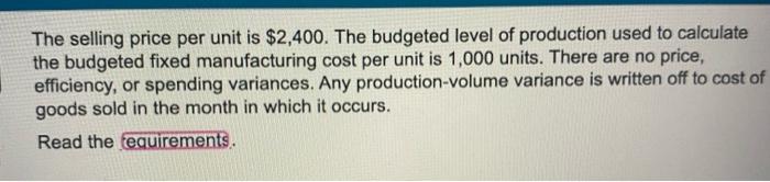 Solved Requirement 1 Prepare Income Statements For Salem 5801