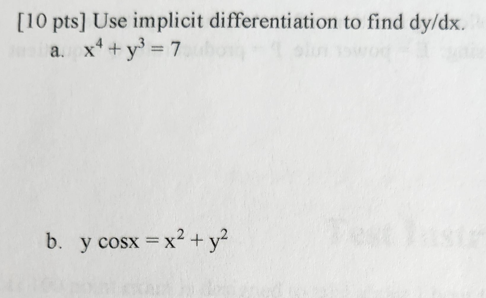 Solved Use Implicit Differentiation To Find