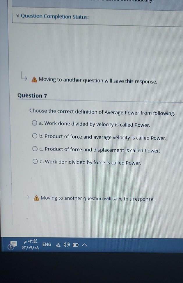 Solved Question Completion Status: A Moving to another | Chegg.com