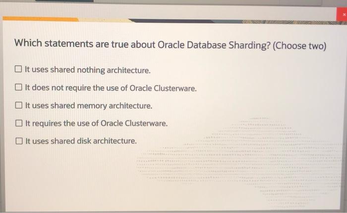 What Are The Main Components Of A Basic Oracle Database System Choose Two
