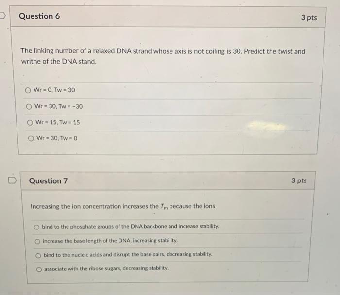 Solved 3 pts D. Question 5 Which of the following is not a | Chegg.com