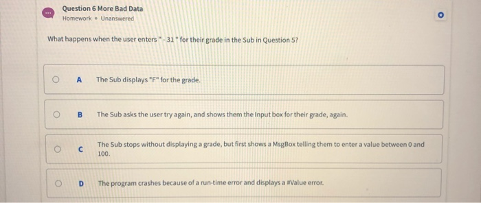 Solved Question 2 Exit For Homework • Unanswered What Does | Chegg.com