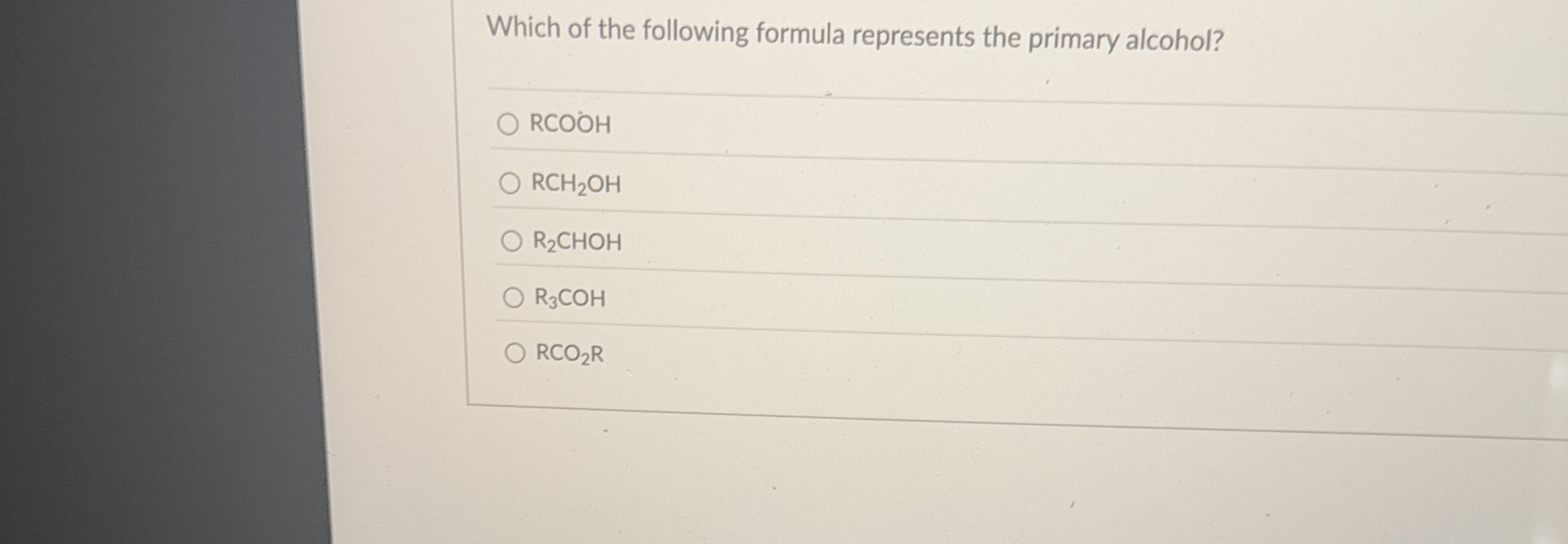 Which of the following formula represents the primary | Chegg.com