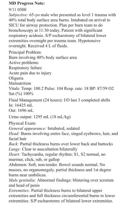 Solved Patient Summary: Mr. Angelo is a 65-year-old male | Chegg.com