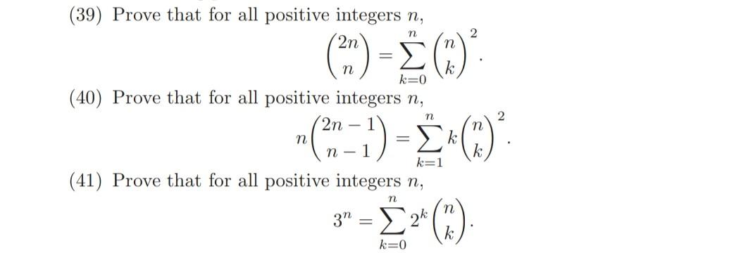 Solved (39) Prove That For All Positive Integers N, | Chegg.com