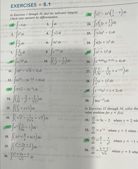 Solved In Exercises 1 Through 30, Find The Indicated | Chegg.com