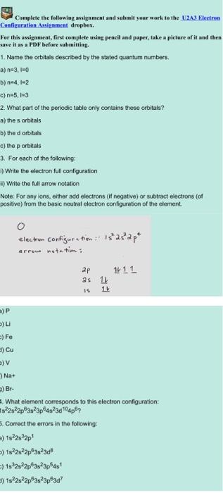 Solved Complete the following assignment and submit your | Chegg.com