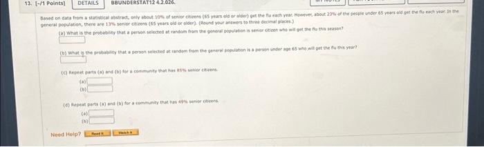 Solved (a) (b) (6) (b) Need Help? | Chegg.com