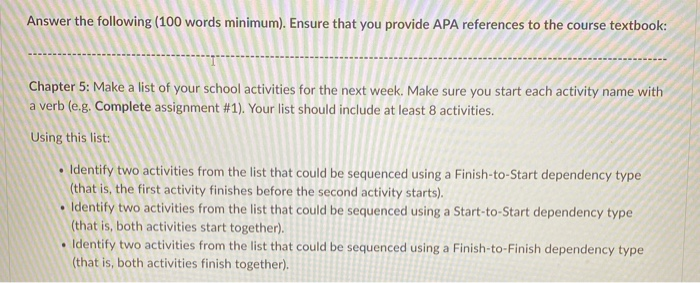 Solved Answer the following (100 words minimum). Ensure that | Chegg.com
