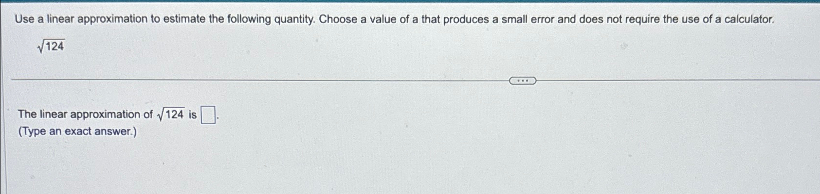 Solved Use a linear approximation to estimate the following | Chegg.com