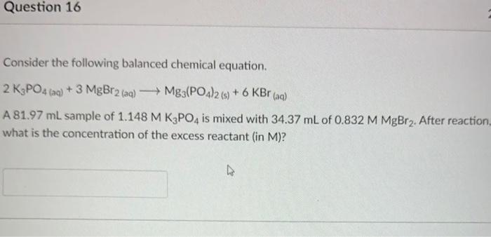 Solved Consider The Following Balanced Chemical Equation 2 4851