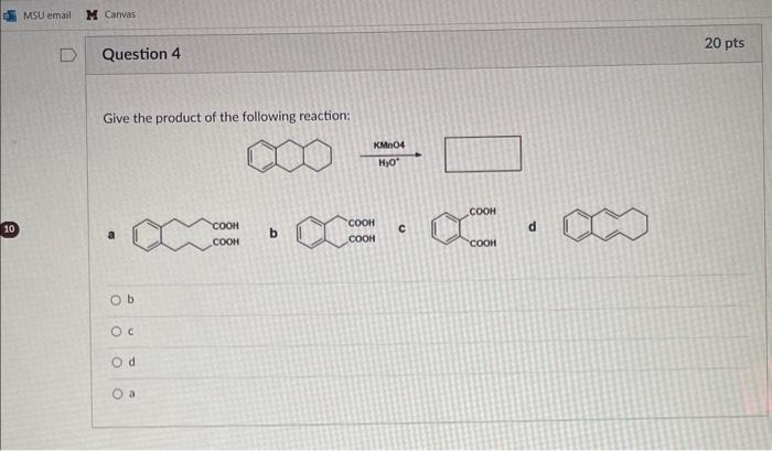 Solved Give The Product Of The Following Reaction: A B C D | Chegg.com