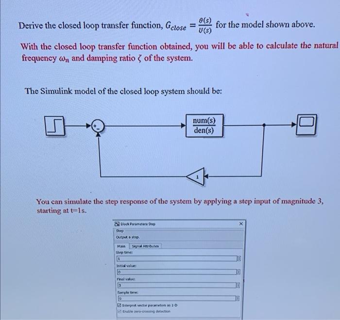 Derive the open loop and close loop transfer function | Chegg.com