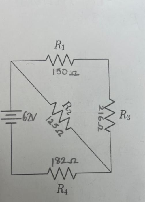 Solved Consider the resistor circuit shown to the right. Circuit Diagram