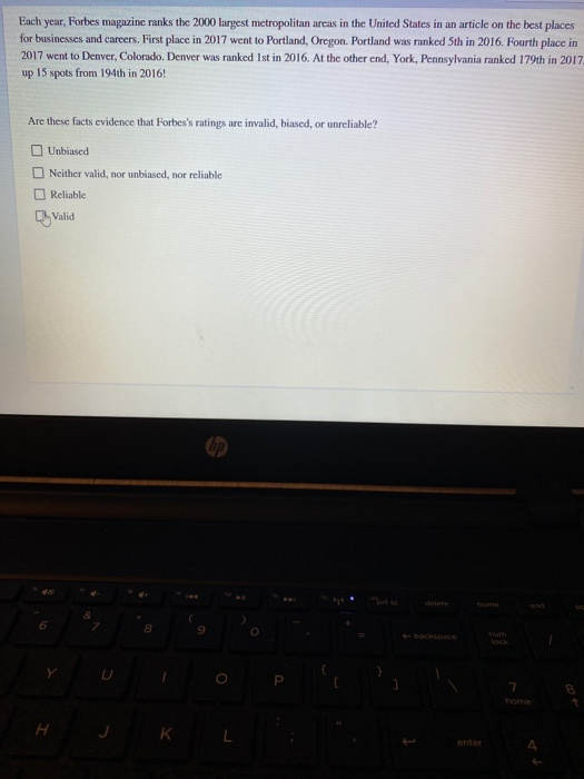 Solved Each year, Forbes magazine ranks the 2000 largest