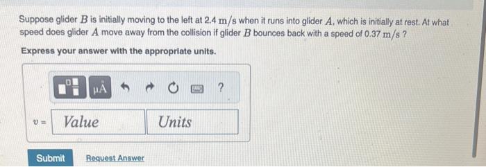 Solved Two Gliders Move Toward Each Other On A Linear Air | Chegg.com