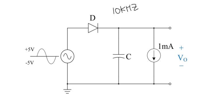Solved please solve value of Capacitor with 0.1V Ripple. And | Chegg.com