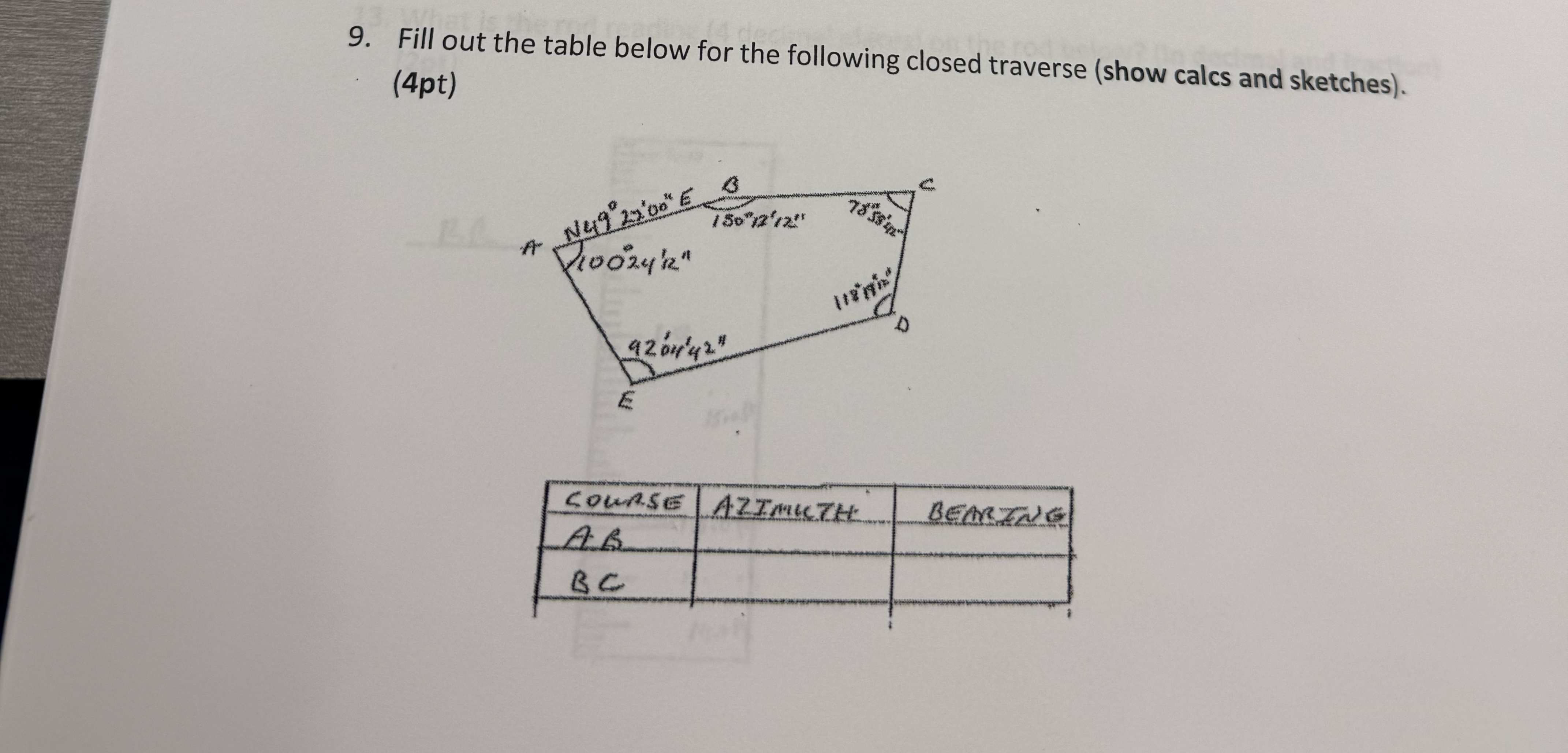 Solved Fill out the table below for the following closed | Chegg.com