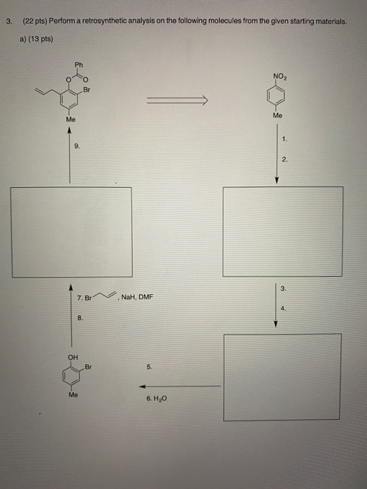 Solved Perform A Retrosynthetic Analysis On The Following | Chegg.com