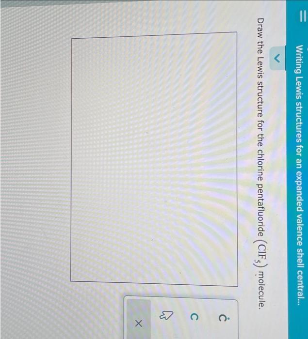 Solved Draw the Lewis structure for the chlorine