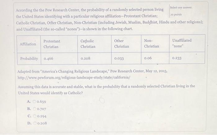 Solved According The The Pew Research Center, The | Chegg.com