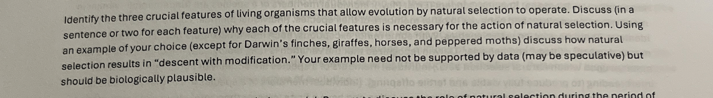 Solved Identify the three crucial features of living | Chegg.com