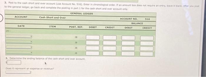 Solved Cash Short and Over Entries Listed below are the | Chegg.com