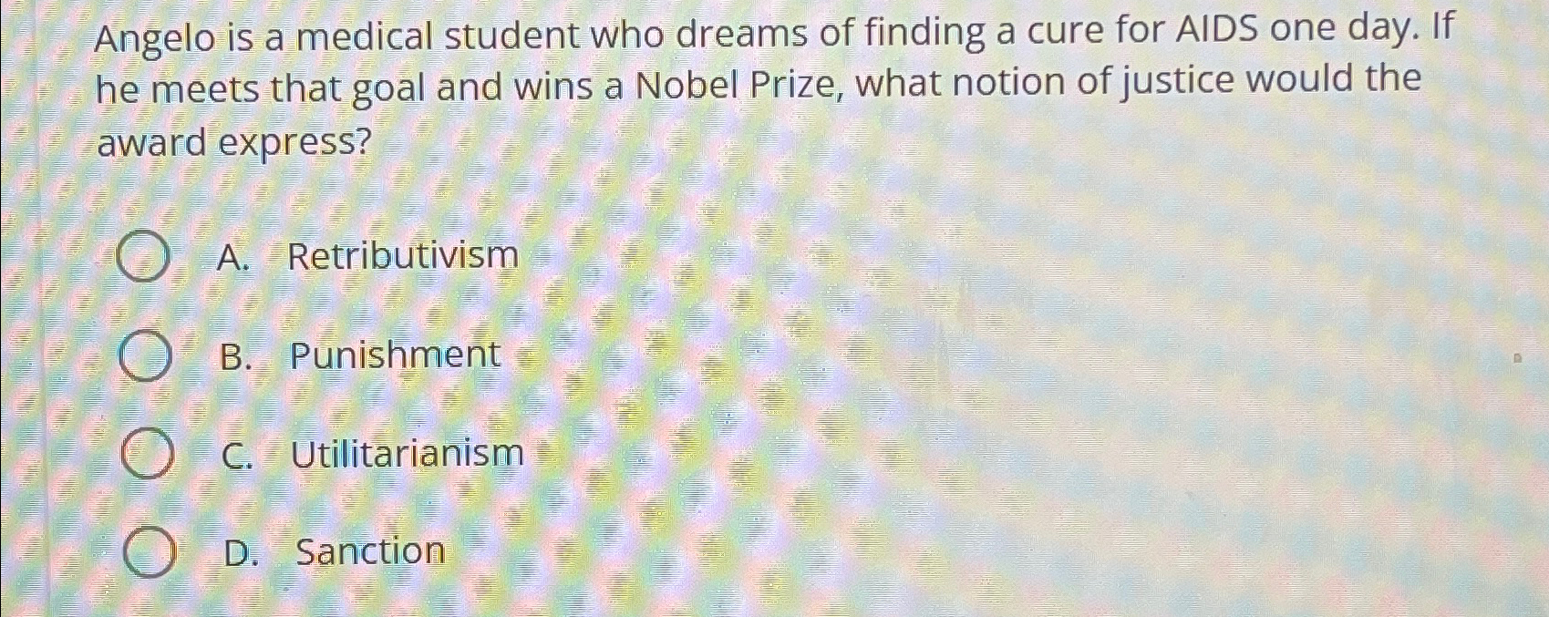 Solved Angelo is a medical student who dreams of finding a | Chegg.com