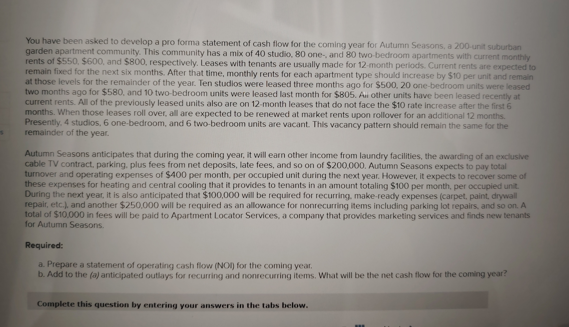 Solved You have been asked to develop a pro forma statement | Chegg.com