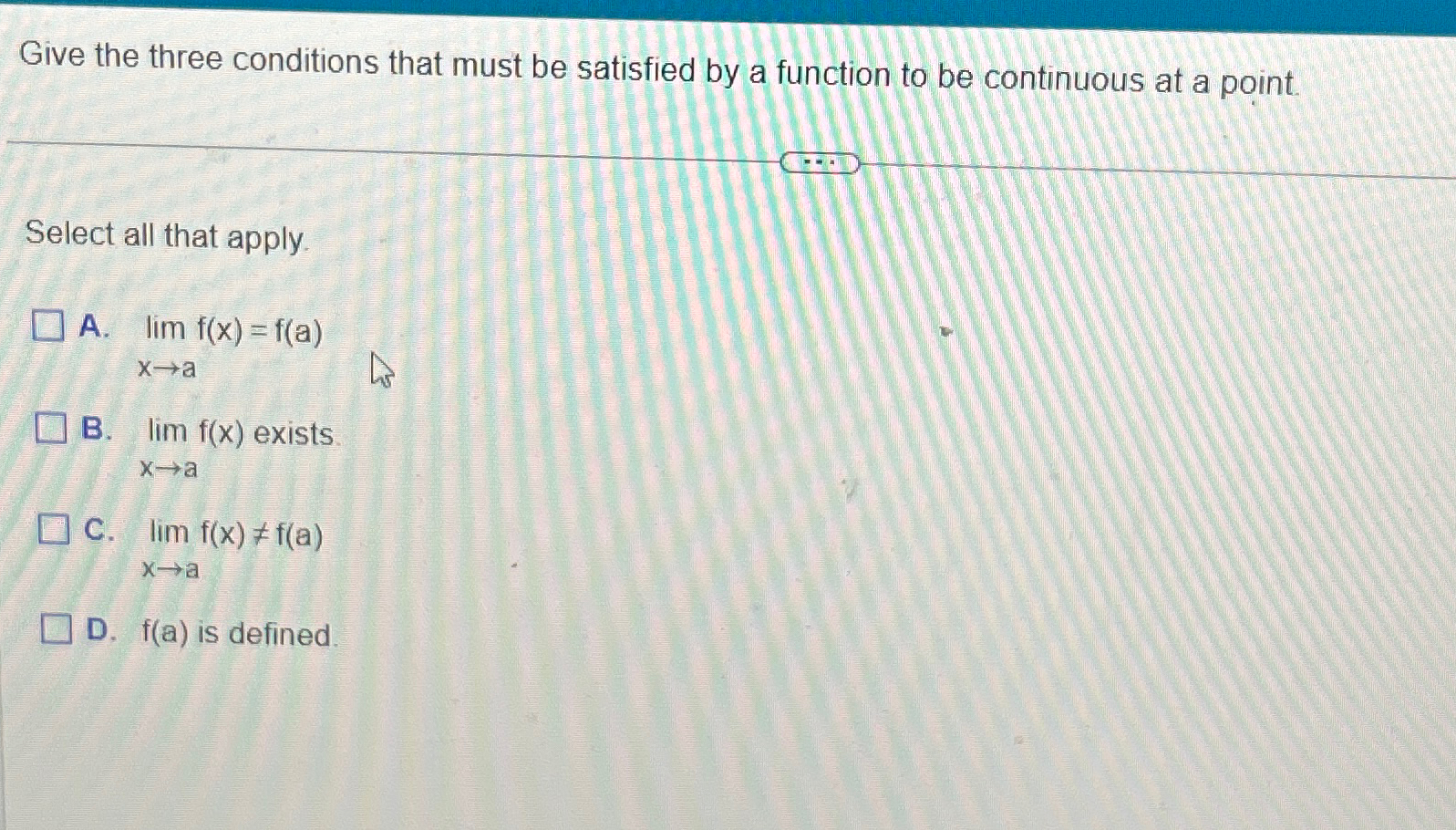Solved Give the three conditions that must be satisfied by a | Chegg.com