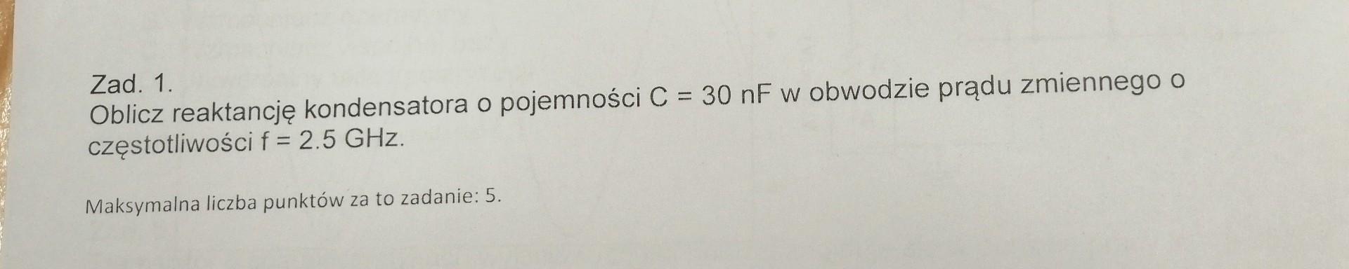 Solved Task 1. Calculate the reactance of a capacitor with a | Chegg.com
