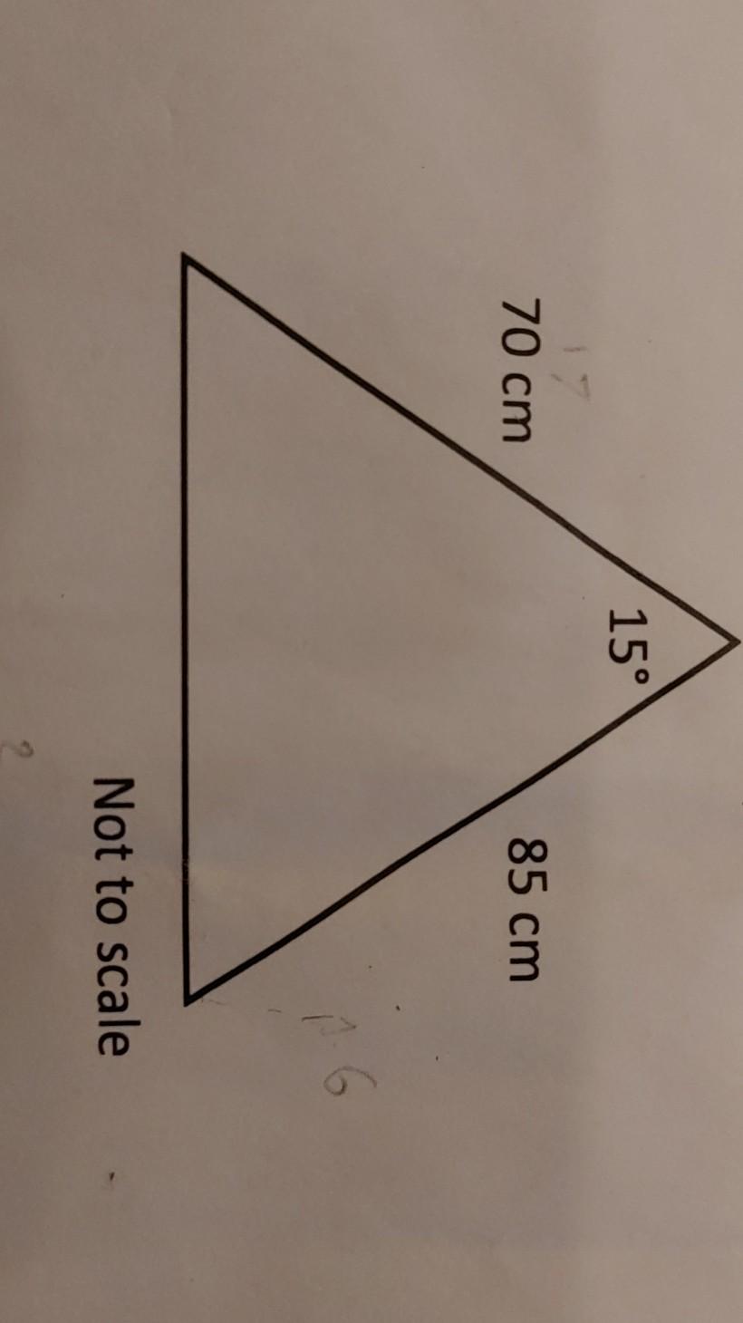 Solved draw the following triangle to scale where the scale | Chegg.com