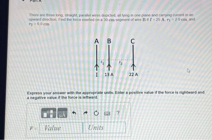 Solved There Are Three Long. Straight, Parallel Wires | Chegg.com