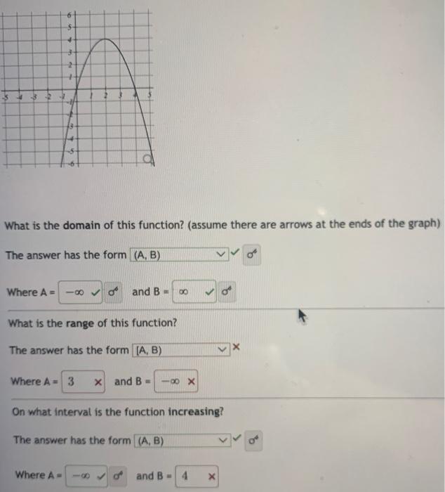 Solved Where A= and B= What is the range of this function?