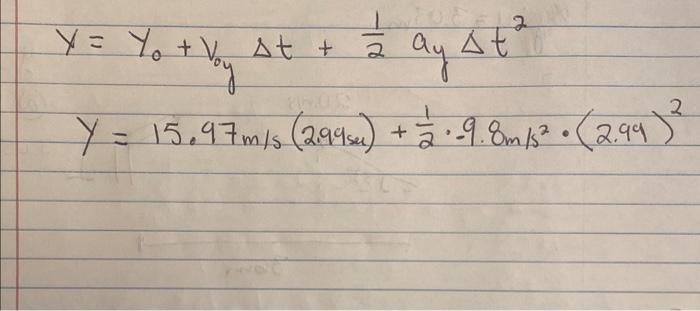 Solved KINEMATIC PROBLEM:An answer key is given.I am | Chegg.com