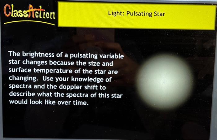 Solved The brightness of a pulsating variable star changes | Chegg.com