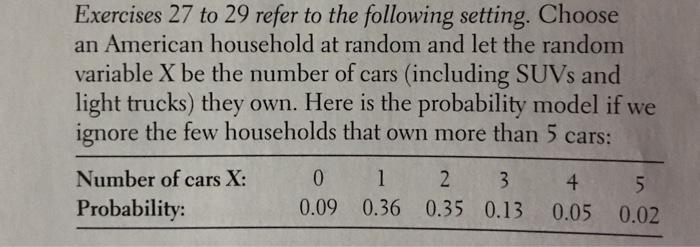 Solved Exercises 27 to 29 refer to the following setting. | Chegg.com