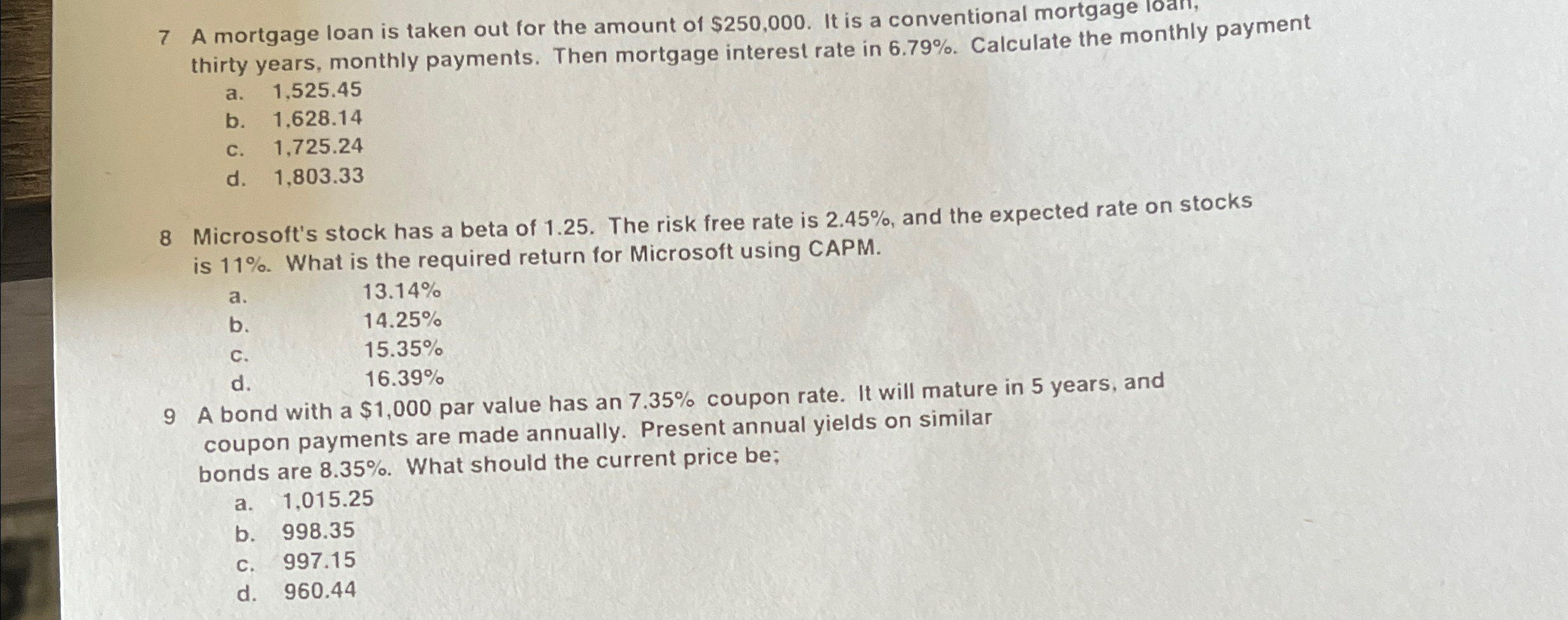 solved-7-a-mortgage-loan-is-taken-out-for-the-amount-of-chegg