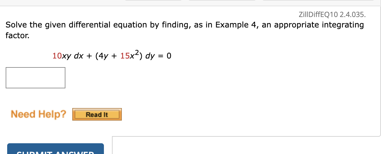 Solved Solve the given differential equation by ﻿finding, | Chegg.com