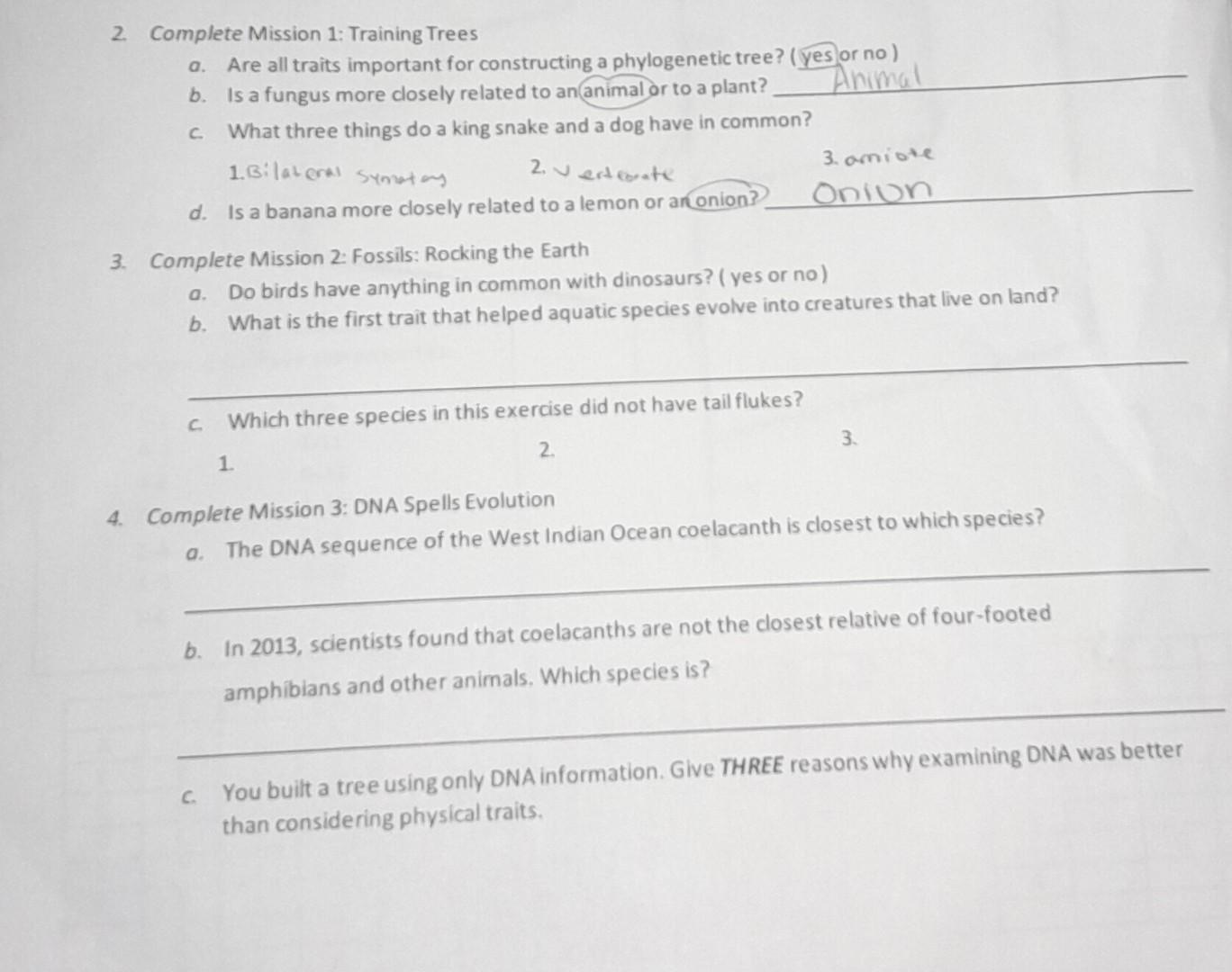 Solved 2. Complete Mission 1 Training Trees a. Are all