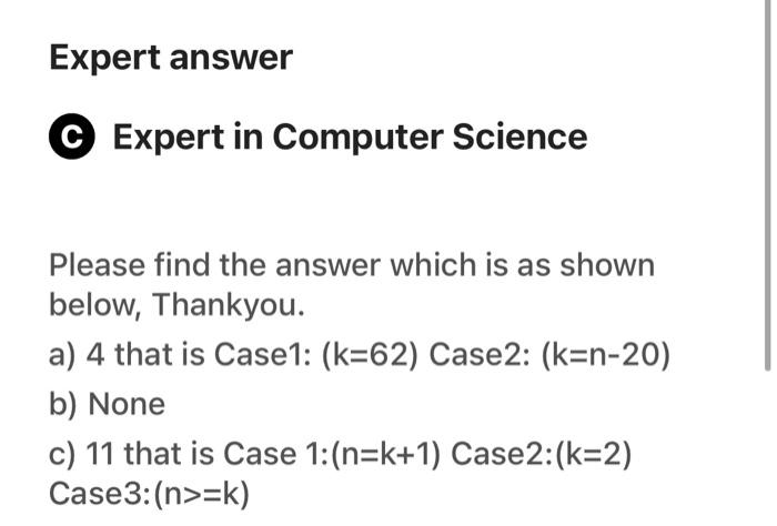 Solved 4 = 7 Consider The Following List Of Cases: 四 1. None | Chegg.com