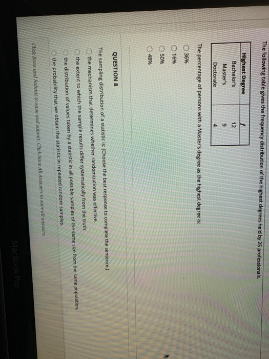 Solved The following table gives the frequency distribution | Chegg.com
