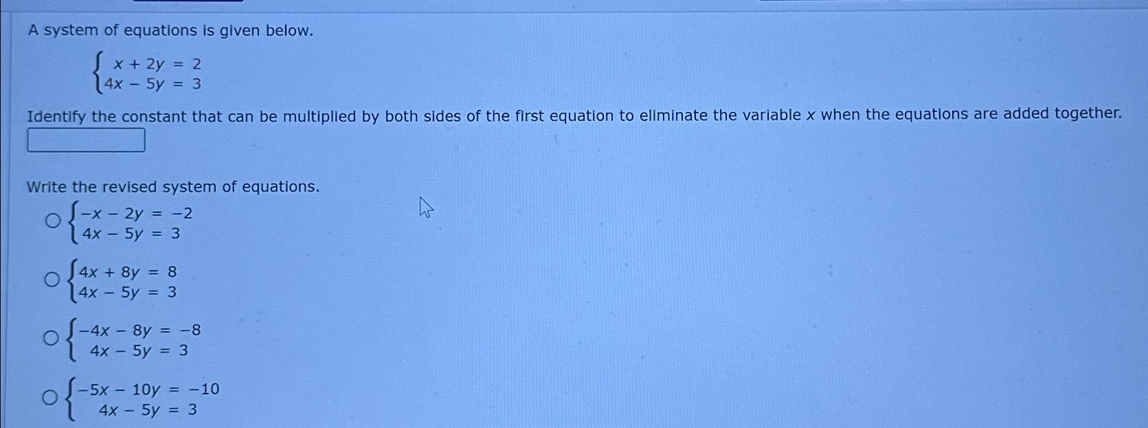 a-system-of-equations-is-given-chegg