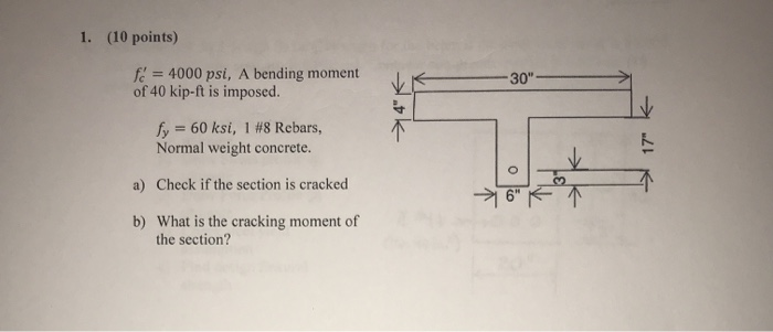 Solved a) Check if the section is crackedb) what is the | Chegg.com