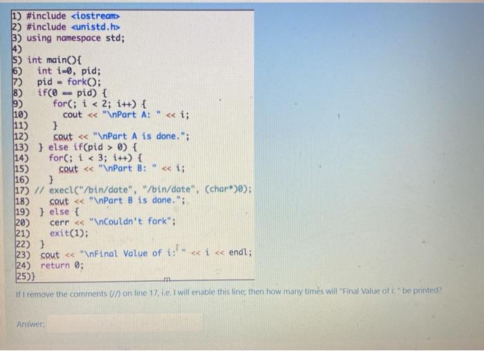 Solved 1) #include 2) #include 3) using namespace std; 4) | Chegg.com