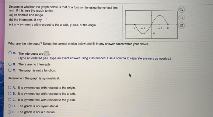 Solved Determine whether the graph below is that of a | Chegg.com